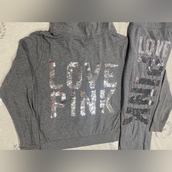 PINK Victoria's Secret Pants - VS PINK SNAKE SKIN BLING SET